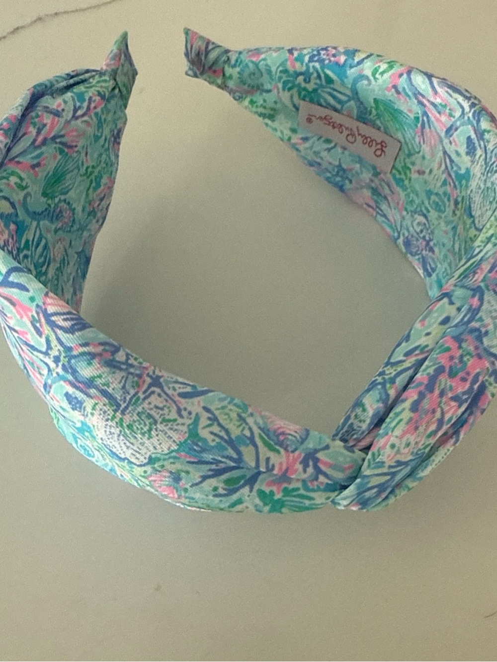 Lilly Pulitzer Mint Floral Twist Headband